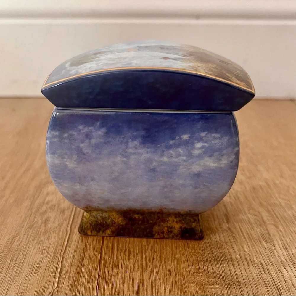 GOEBEL 'CLAUDE MONET' PORCELAIN TRINKET / JEWELRY BOX - ARTIS‎ ORBIS GERMANY VTG